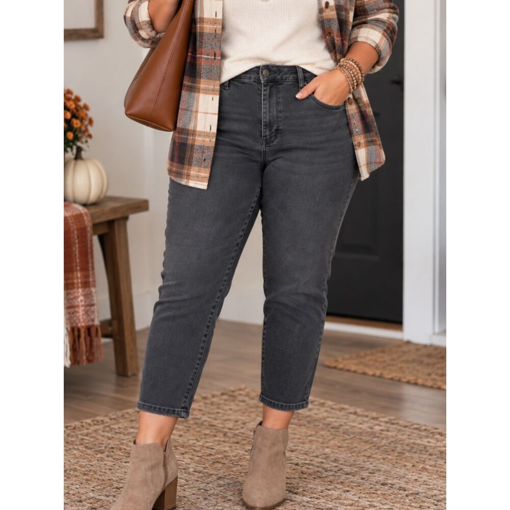 American Eagle Jegging Jeans Womenโs Size 14 X-Short Black Stretch Skinny